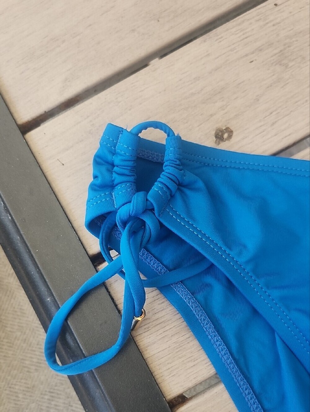 La Blanca Royal Blue Side-Tie Bikini Bottom - Picture 5 of 8